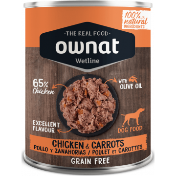 Ownat Wetline Lata de Frango com Cenoura 400g