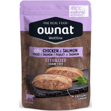 Ownat Wetline Frango e Salmão 85 g