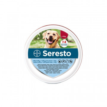 Seresto Coleira de cão + 8 Kg / 70cm