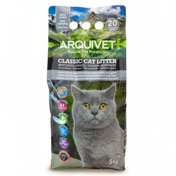 Arquivet Natural Bentonite Carvão Ativo 5 Kg